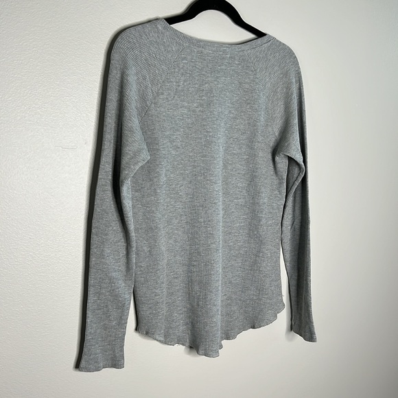 DAYDREAMER for FREE PEOPLE Queen Tour '75 gray thermal top size Small - Picture 11 of 15